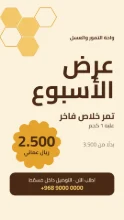 Template: a story with an offer of the week, in Arabic.